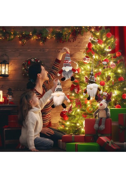 El Yapımı Santa Gnome Peluş Oyuncak Noel Ağacı Topper Dekor Gray Asma (Yurt Dışından) fırsatları