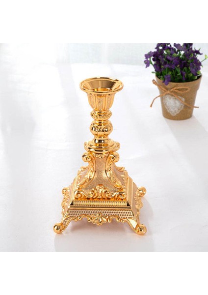 Modern Mumluk Yapay Çiçek Vazo Mum Düğün Süsleme Altın Beyaz (Yurt Dışından) fiyatları