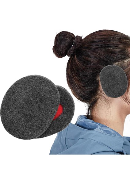 1 Pair Kulak Isıtıcı Kadın Erkek Earmuffs Açık Taşınabilir Yumuşak Bantsız Kulak Muffs Kırmızı fırsatları