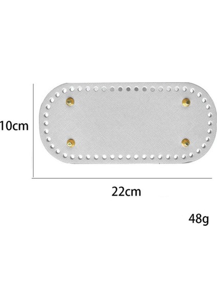B Baosity Deri Dıy Çanta Alt Mat Pad Eklemek Taban Yedek Çanta Yapma Gümüş (Yurt Dışından)