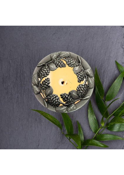 Baosity Vintage Stil Mum Kapağı 3.2 '' Topper Accelerate Erime Yanık Gölge Gümüş Gümüş (Yurt Dışından)
