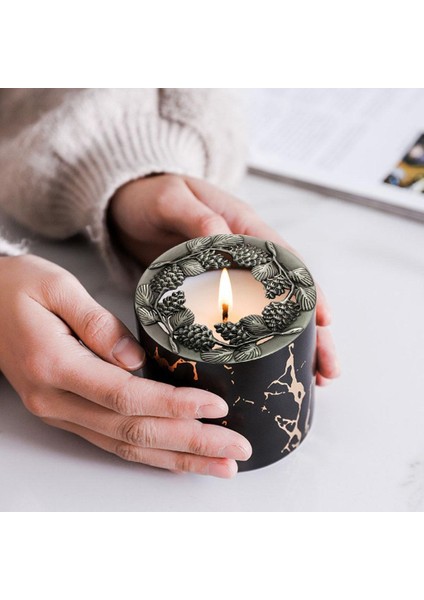 Baosity Vintage Stil Mum Kapağı 3.2 '' Topper Accelerate Erime Yanık Gölge Gümüş Gümüş (Yurt Dışından)
