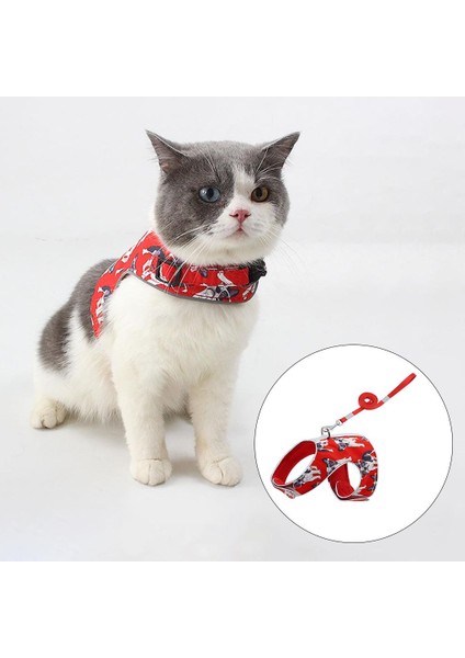 B Baosity Kedi Koşum Yumuşak Ayarlanabilir Pet Yelek Yürüyüş Küçük Orta Büyük Kediler Xs Pink (Yurt Dışından) modelleri