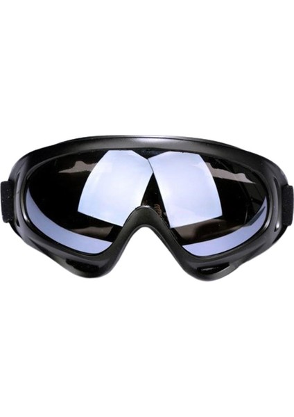 Kar Sporları Kayak Goggles Anti-Sis Snowboard Gözlük Uv Koruma Siyah + Gri (Yurt Dışından)