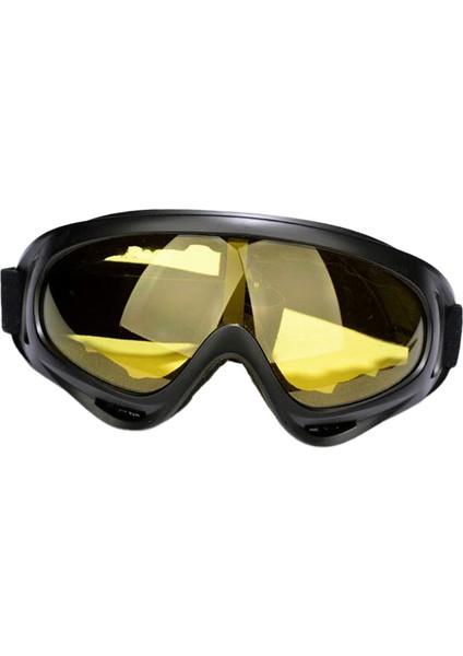 Spor Kayak Gözlükleri Rüzgar Geçirmez Anti-Sis Snowboard Gözlük Uv Koruma Sarı (Yurt Dışından) fiyatları