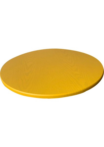 Su Geçirmez Kaymaz Yuvarlak Gömme Masa Örtüsü Masa Örtüsü Bez 120 cm Kahve (Yurt Dışından)