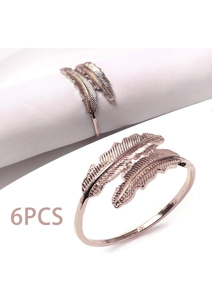 Yaprak Peçete Toka 6 Serviette Toka Set Masa Dekor Için Cadılar Bayramı Paskalya Gümüş (Yurt Dışından) fırsatları