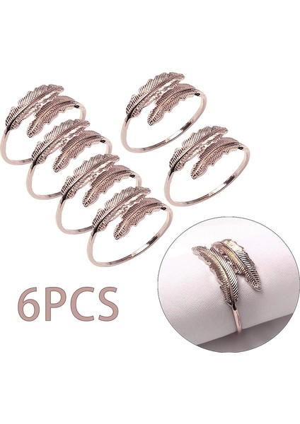 Yaprak Peçete Toka 6 Serviette Toka Set Masa Dekor Için Cadılar Bayramı Paskalya Gümüş (Yurt Dışından) indirimleri