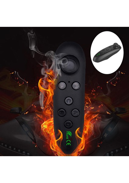 Bluetooth Vr Joystick Gamepad Uzaktan Pc Oyunu Selfie Mouse Tablet Laptop Için Siyah (Yurt Dışından)