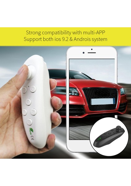 Bluetooth Vr Joystick Gamepad Uzaktan Pc Oyunu Selfie Mouse Tablet Laptop Için Siyah (Yurt Dışından)