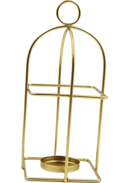 Birdcage Mumluk Dekoratif Mum Centerpieces Metal Ev Partisi Altın İçin Metal