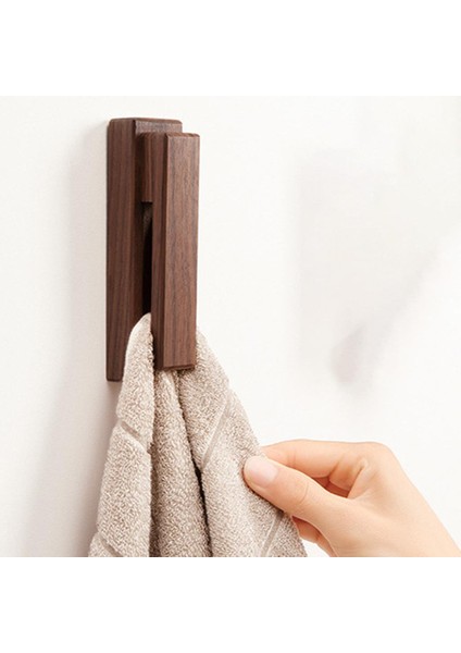 Ahşap Havlu Kanca Dekoratif El Yapımı Zanaat Ücretsiz Çivi Ceviz İçin Kendinden Yapışkanlı(Yurt Dışından) indirimleri