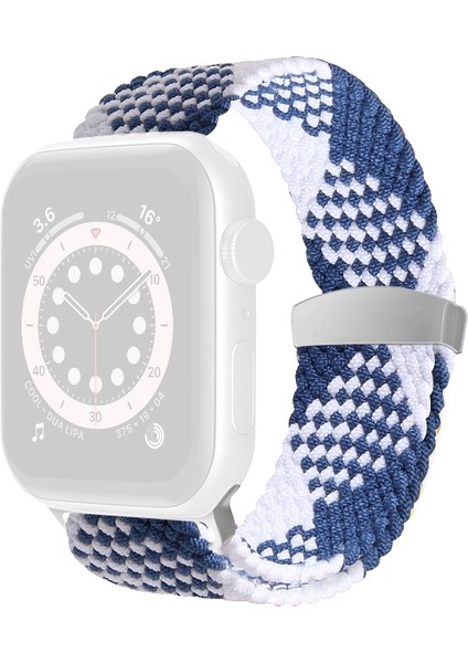 Naylon Örgü Kordonlu Saat Apple Watch Uyumlu Series 7 41MM / 6&se&5&4 40MM/3&2&1 38MM (Yurt Dışından)
