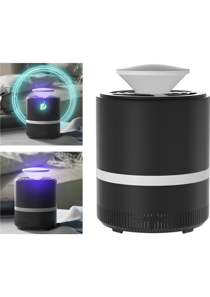 Elektrikli Sivrisinek Katil Lamba Ev Kapalı Sinek Böcek Zapper Tuzak Siyah