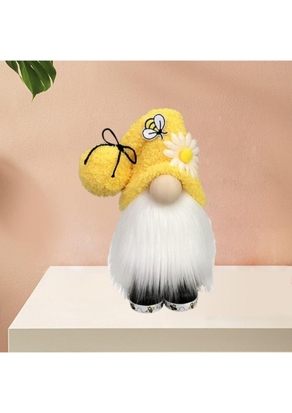 Ayçiçeği Gnome Güz Faysız Bebek Süsler Figürinler Dekor Hediyeler Sarı