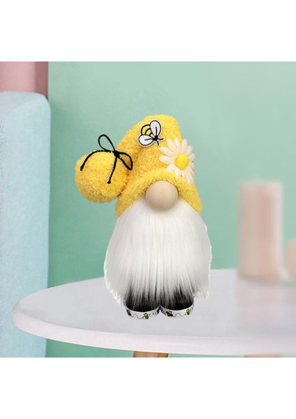 Ayçiçeği Gnome Güz Faysız Bebek Süsler Figürinler Dekor Hediyeler Sarı