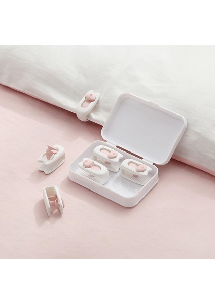 4 Adet Kaymaz Yorgan Klipler Battaniyeler Raptiye Klip Kaymaz Yatak Örtüsü Sac Beyaz (Yurt Dışından) modelleri