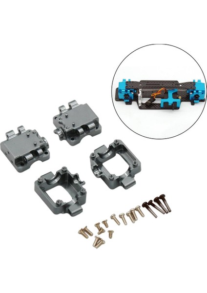 2 Adet Alüminyum Alaşım Rc Araba Şanzımanları Set Metal Dişli Kutusu Wltoys Için 1/28 K969 K989 P929 Uzaktan Kumanda Araba Yükseltme Parçaları Aksesuar - Gri (Yurt Dışından) modelleri
