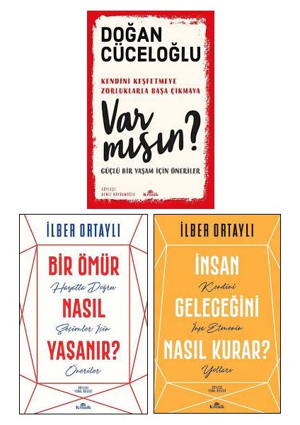 Var Mısın? Bir Ömür Nasıl Yaşanır - İnsan Geleceğini Nasıl Kurar - 3 Kitap