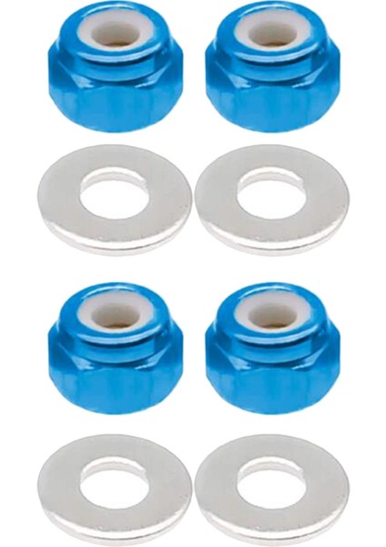 8x M3 Tekerlek Kilidi Fındık Wltoys Için 144001 1:14 Rc Off-Road Araba Mavi (Yurt Dışından)