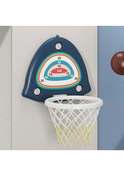 Basketbol Hoop Kurulu Duvara Monte Pompa Seti Çocuklar Için Oynarken Hediyeler Mavi (Yurt Dışından) indirimleri