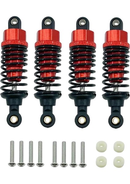 Rc Araba Amortisörleri Damper Tamiya Tt-01 Tt-02 Tl-01 Için Set Tl-01 1/10 Rc Araba Kırmızı (Yurt Dışından)
