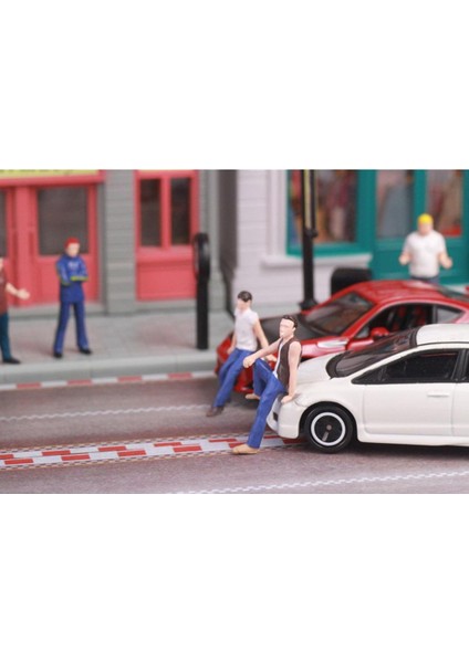 El Boyalı Insanlar Heykelcik Oyuncaklar Bina Diorama Manzara Dekorasyon Yeşil (Yurt Dışından) fırsatları