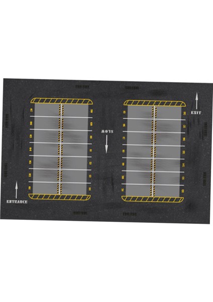 Otopark Mat Bez & Kauçuk Mouse Pad 1:64 Simülasyon Oyuncak Arabalar Için Ekran A (Yurt Dışından)