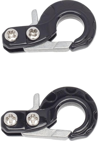 2 Parça Metal Römork Kanca Vinç Kanca Axial SCX10 Kamyon Değiştirme Siyah (Yurt Dışından)