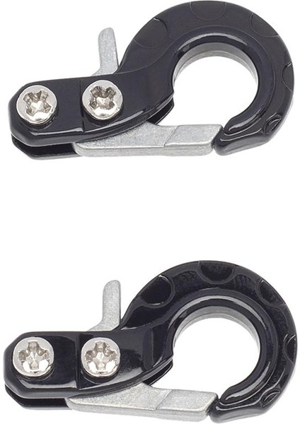 2 Parça Metal Römork Kanca Vinç Kanca Axial SCX10 Kamyon Değiştirme Siyah (Yurt Dışından)
