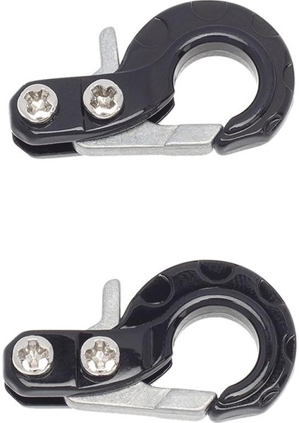 2 Parça Metal Römork Kanca Vinç Kanca Axial SCX10 Kamyon Değiştirme Siyah (Yurt Dışından)