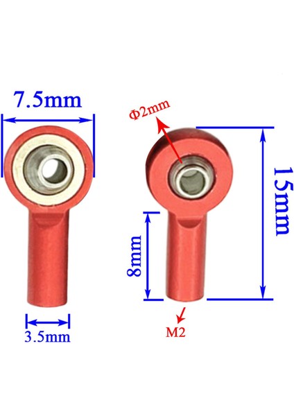 10X Top Başkanı Toka Kravat Çubuk Uç 1/10 Rc Araba Için Parçaları Değiştir Dıy (Yurt Dışından)