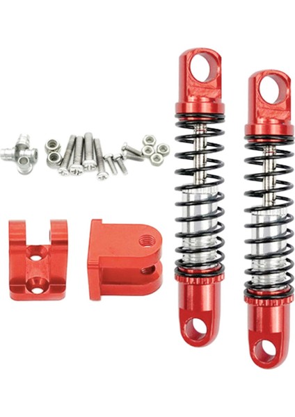2x Rc Araba Damper Bahar Için Yasadışı Wpl D12 D42 1/16 Rc Model Araba Dıy Accs Kırmızı (Yurt Dışından)