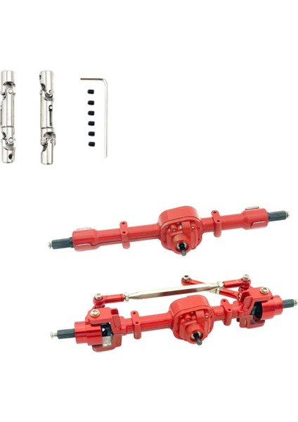 Rc Araba Aksları Tahrik Mil Cnc Metal Parçaları Mn 1/12 Rc Paletli D99S D96 Kırmızı (Yurt Dışından)