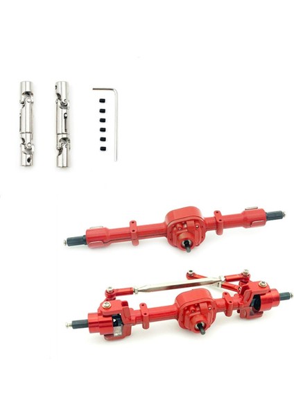 Rc Araba Aksları Tahrik Mil Cnc Metal Parçaları Mn 1/12 Rc Paletli D99S D96 Kırmızı (Yurt Dışından)