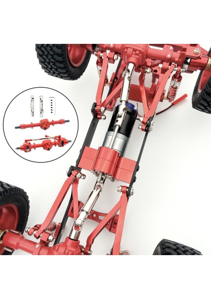 Rc Araba Aksları Tahrik Mil Cnc Metal Parçaları Mn 1/12 Rc Paletli D99S D96 Kırmızı (Yurt Dışından)