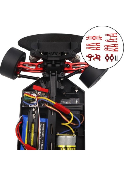 1/16 Direksiyon Kupası Üst Alt Salıncak Kol Seti SG1603 SG1604 Kırmızı Için Rc Araba Yükseltme (Yurt Dışından) fırsatları
