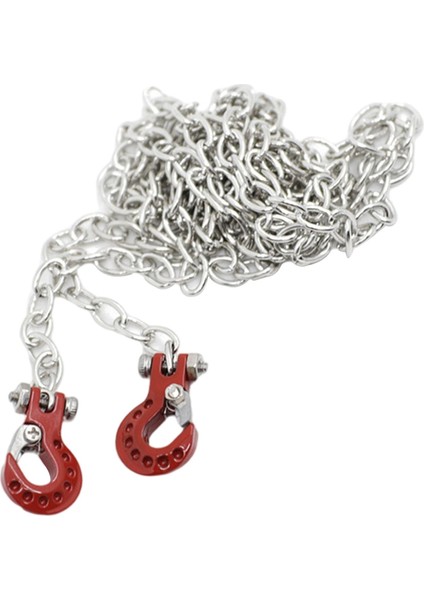 Metal Römork Zincir Çekme Zinciri 1/10 Rc Paletli Yükseltme Parçası Aksesuarları Için Kırmızı (Yurt Dışından)