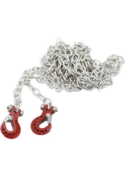 Metal Römork Zincir Çekme Zinciri 1/10 Rc Paletli Yükseltme Parçası Aksesuarları Için Kırmızı (Yurt Dışından)