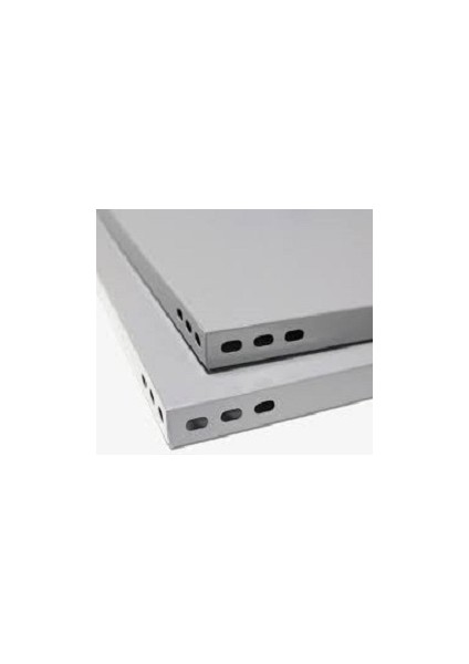 3 Katlı Duble Galvaniz Çelik Raf Depo Dosya Arşiv Rafı