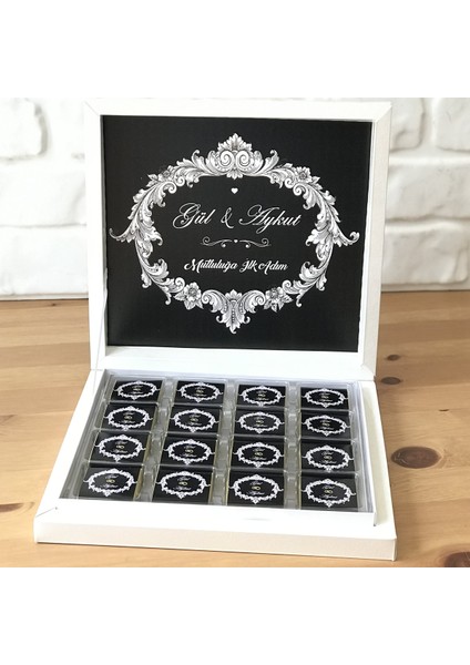 Söz Nişan Nikah Çikolata Kutusu 32’li