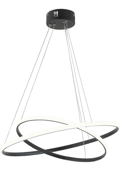 Bernardo Siyah Modern LED Avize