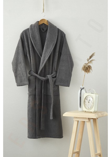 Ev-X - Bay ve Bayan Mikrocoton Lüks Bornoz ( Büyük Beden )