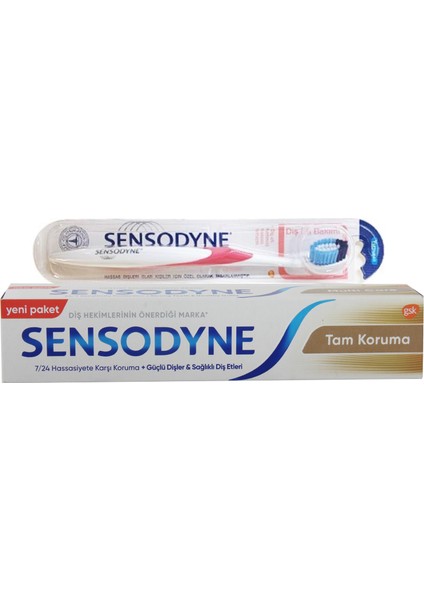 Tam Koruma Diş Macunu 75 Ml + Diş Eti Bakımı Fırçası Kırmızı
