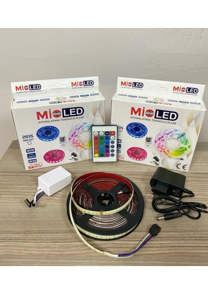 Dora Led Rgb Şerit LED Set 5m Silikonlu Rbw Set