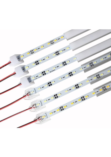 Dora Led Alüminyum Kasa Lı 5730 Ledli Çubuk LED Bar Yeşil-Opak-1 Amper PLASTIK-50CM