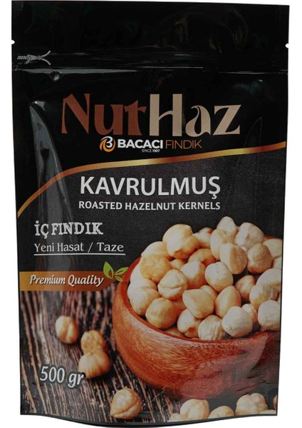 Nuthaz Kavrulmuş Iç Fındık 500 gr Doypack Paket