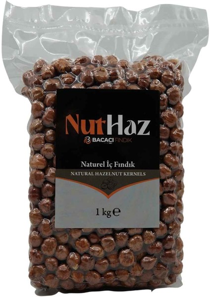 Nuthaz Naturel Çiğ Iç Fındık 1000 gr Vakum Paket