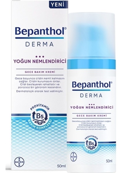 Derma Yoğun Nemlendirici Gece Bakım Kremi 50 ml