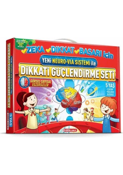 5 Yaş Dikkat Güçlendirme Seti 3 Kitap ve Bilişsel Beceriler Geliştirme Aktivite Seti indirimleri